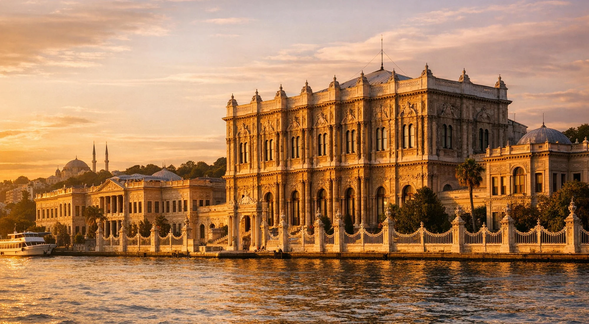 Dolmabahçe Palace on the Bosphorus waterfront